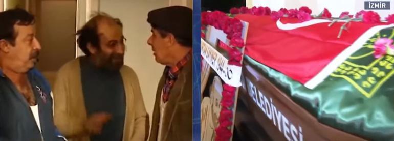 Bizimkiler’in Cemil’i Uğurtan Sayıner, İzmirde son yolculuğuna uğurlandı.