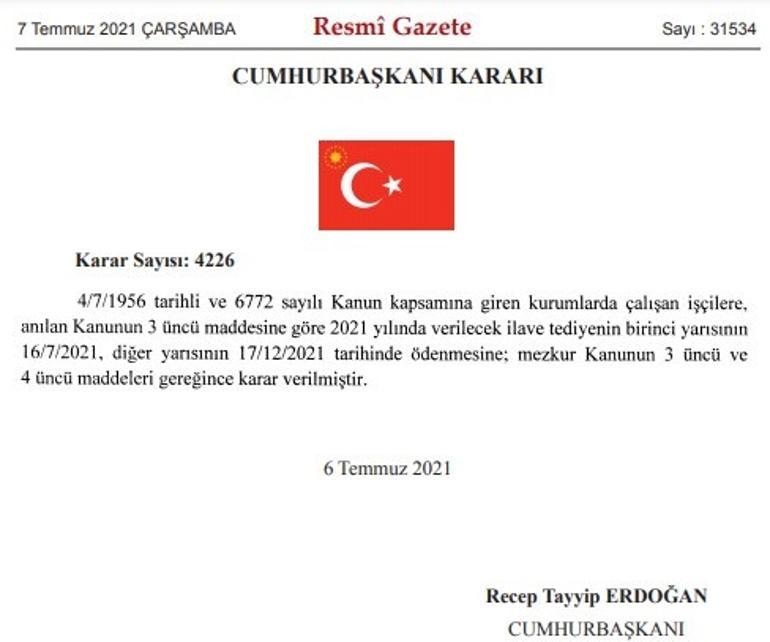 Son dakika... Kamuda çalışan işçilere verilecek tediye tarihi belli oldu