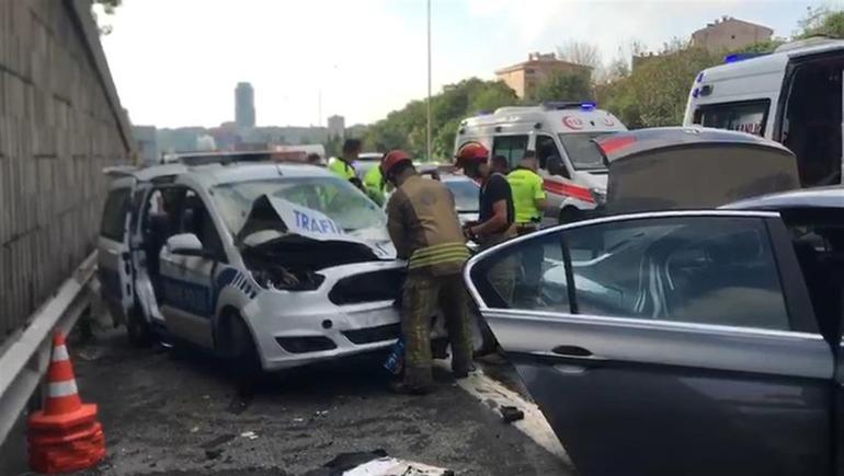 TEMde zincirleme kaza Çok sayıda yaralı var