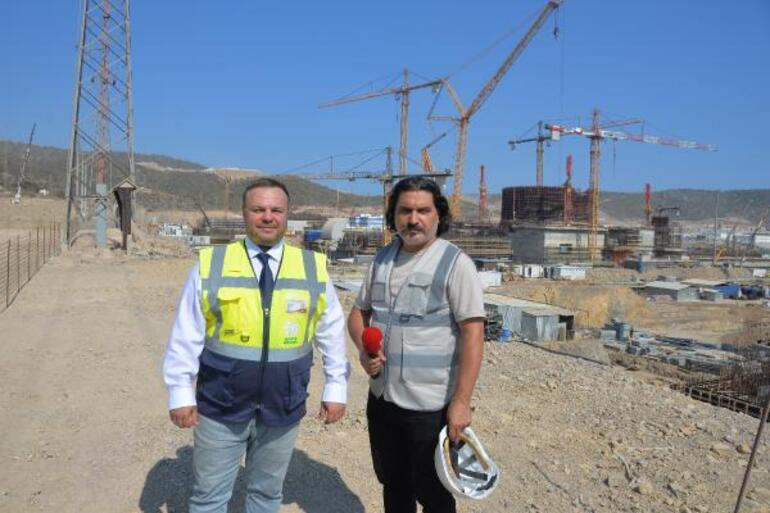 DHA, Akkuyu NGSnin inşaat alanında çalışmaları görüntüledi