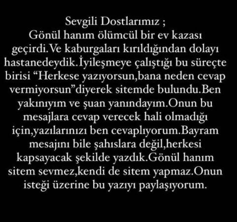 Gönül Yazar hastanelik oldu... Yazarın sağlık durumuna yönelik açıklama: Ölümcül bir ev kazası geçirdi