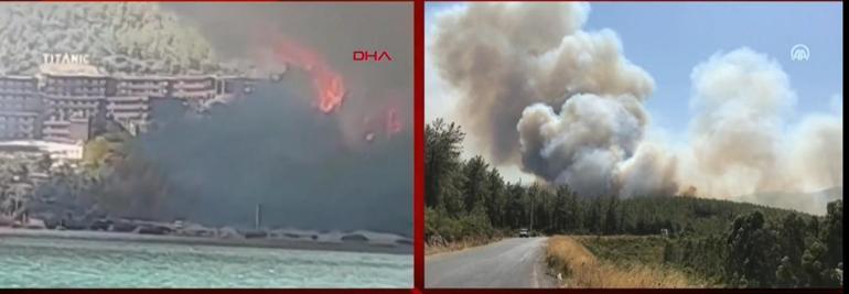 Son dakika... Yangın kâbusu giderek büyüyor... Muğlanın Bodrum ilçesinde yangın Ekipler bölgeye sevk edildi