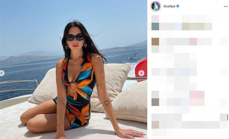 Dua Lipa ile Anwar Hadid el ele denize atladı: Annesinden mesaj geldi