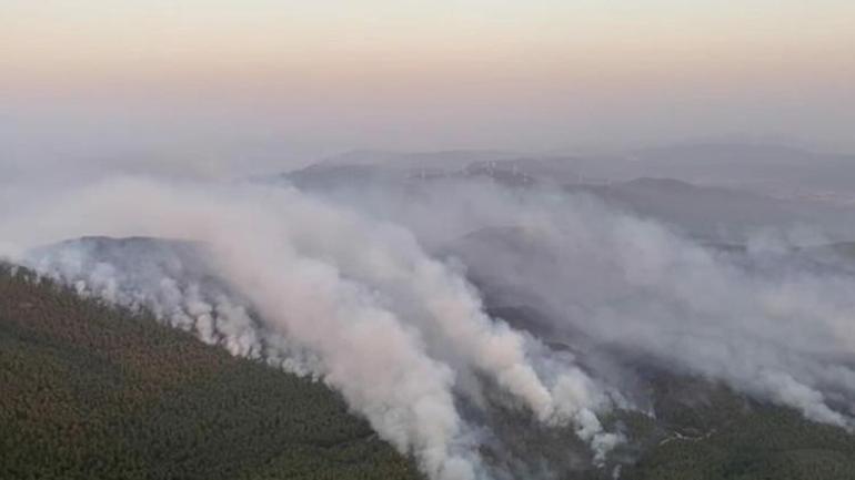 Son dakika... Sırtköydeki yangında son durum... Dün akşamdan beri sürüyor Alevlerin büyüklüğü 20 metreyi buldu...