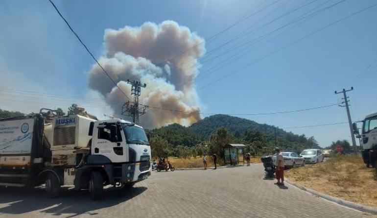 Son dakika... Yangında son durum... Muğlada alarm 5 mahalle boşaltıldı... Girişler yasaklandı