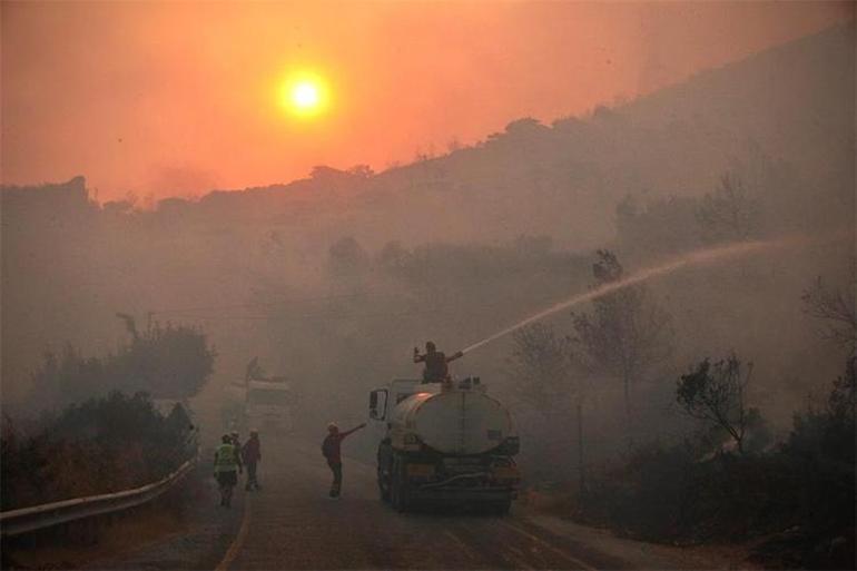 Nereye gidiyor, neye yol ayor ki zt sonucu var... Orman yangnlarnda duman tehdidi