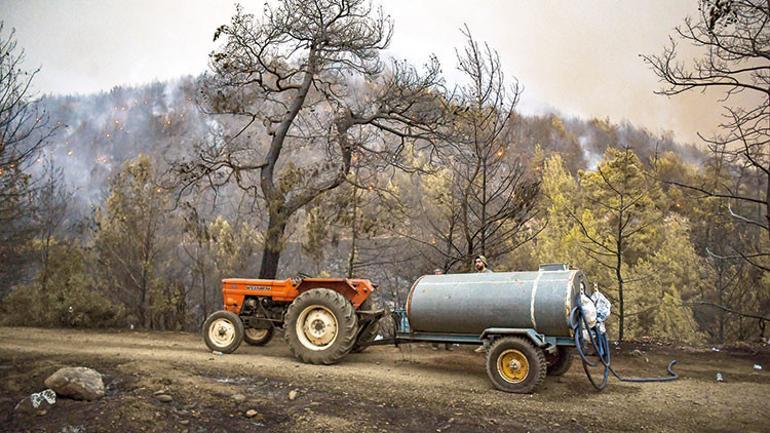 Şehir ışıkları değil alev topları