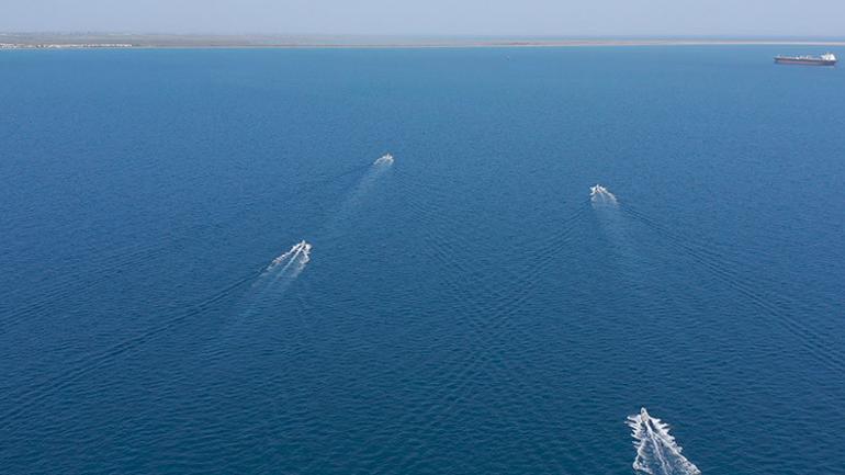 Çalışmalar deniz alanında da devam ediyor İlk aşama tamamlandı... Göreve hazırlanıyor