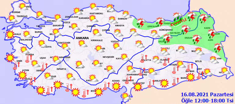 Son dakika hava durumu: Meteorolojiden yeni hava durumu uyarısı İl il sıralandı: Kuvvetli olacak