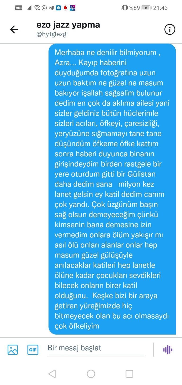Azra Gülendam Haytaoğlunun ablasından duygulandıran mesaj Gülistan Dokunun ablası paylaştı...