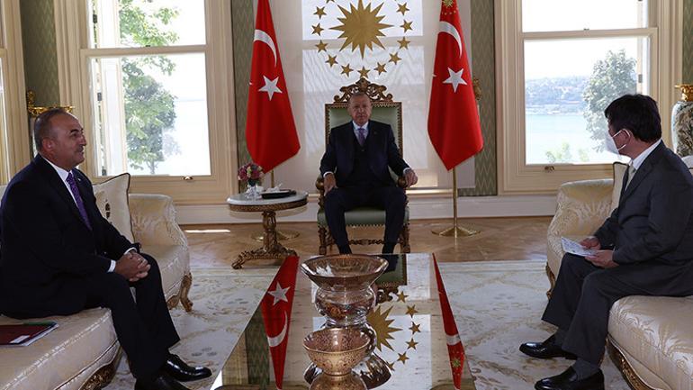 Cumhurbaşkanı Erdoğan, Japonya Dışişleri Bakanı Motegiyi kabul etti