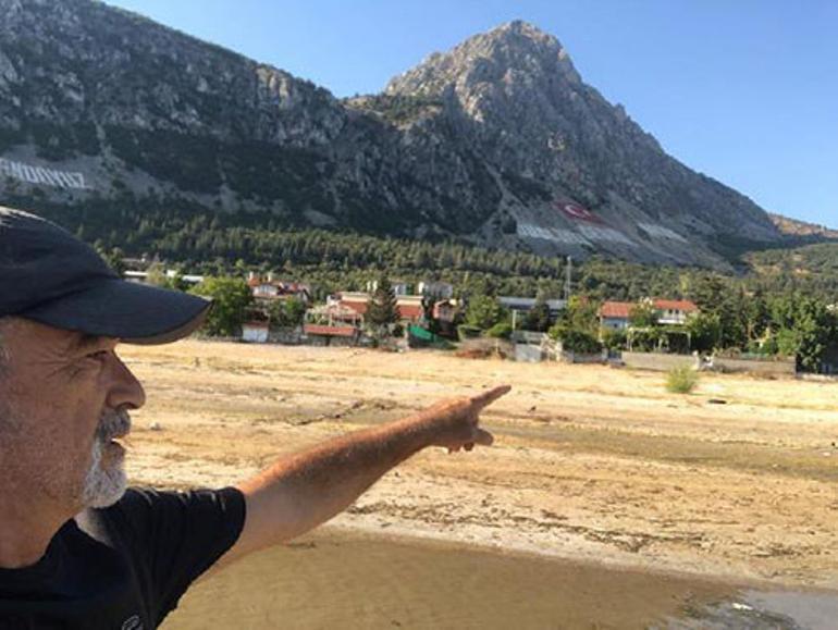 Eğirdir Gölünde çekilme 50 metreyi aştı Alarm zilleri çalıyor