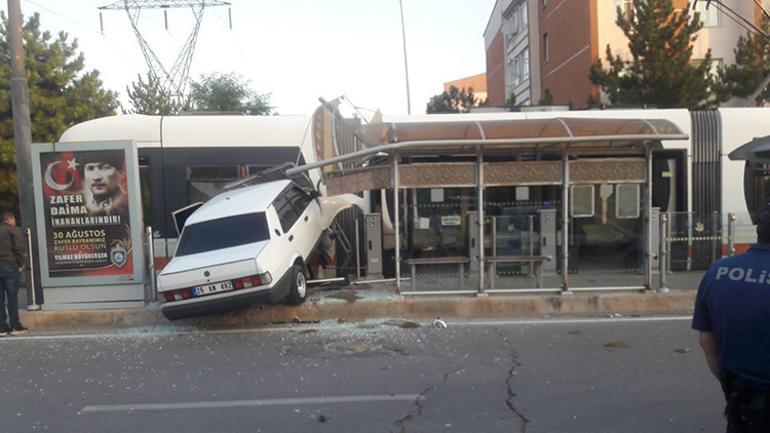 Eskişehirde şaşırtan kaza