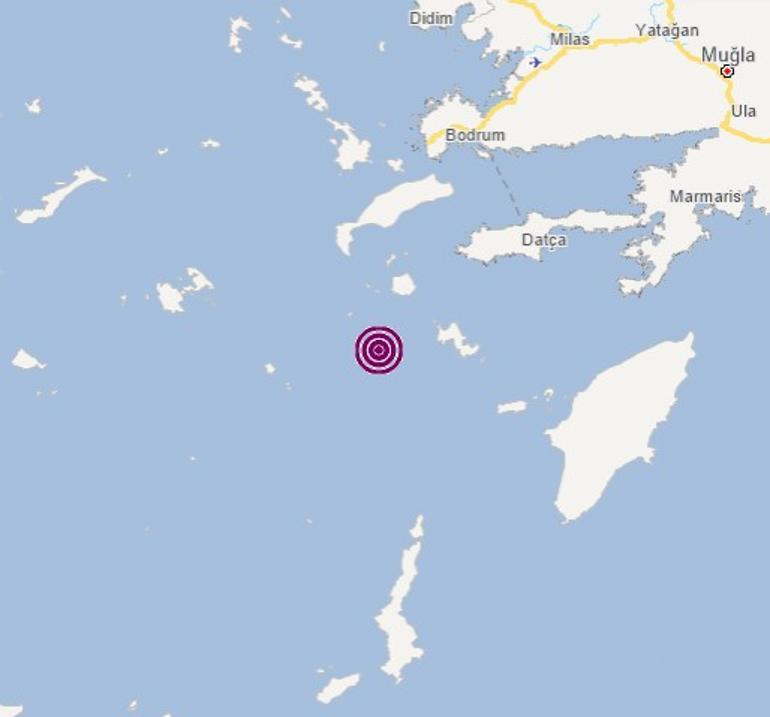  Datça açıklarında korkutan deprem