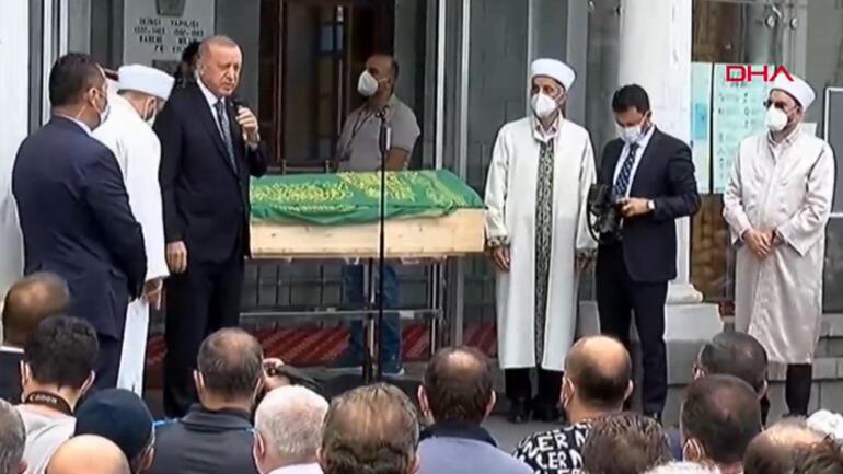 Cumhurbaşkanı Erdoğan, Rizede eski imam Osman Yılmazın cenaze törenine katıldı