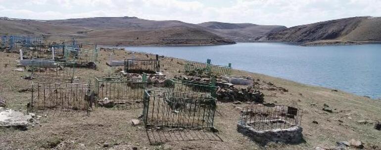 Erzurumda korkutan görüntü Palandöken Barajının suları çekilince ortaya çıktı
