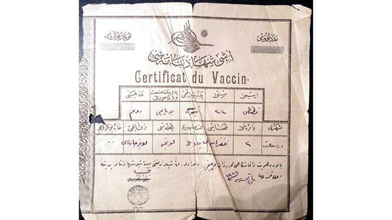 115 yıllık aşı kartı