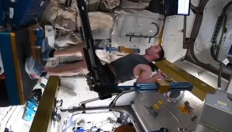 French astronaut shared exercise in space ...