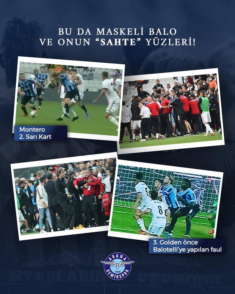 Son Dakika: Beşiktaştan bir Balotelli tepkisi daha Adana Demirspordan yanıt
