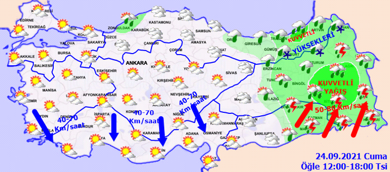 Son dakika... Meteorolojiden hava durumu raporu Hava bir anda buz kesmişti: Yarına dikkat