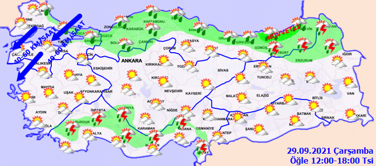Son dakika... Meteoroloji bölgeleri sıraladı ve uyardı Dikkat: Kuvvetli olacak