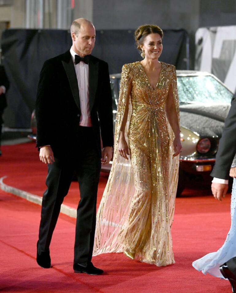 James Bond No Time To Die filminin galası yapıldı: Düşes Kate bile veda etmeye gitti