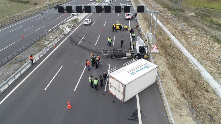 Kuzey Marmara Otoyolunda feci kaza: 1 ölü, 2 ağır yaralı