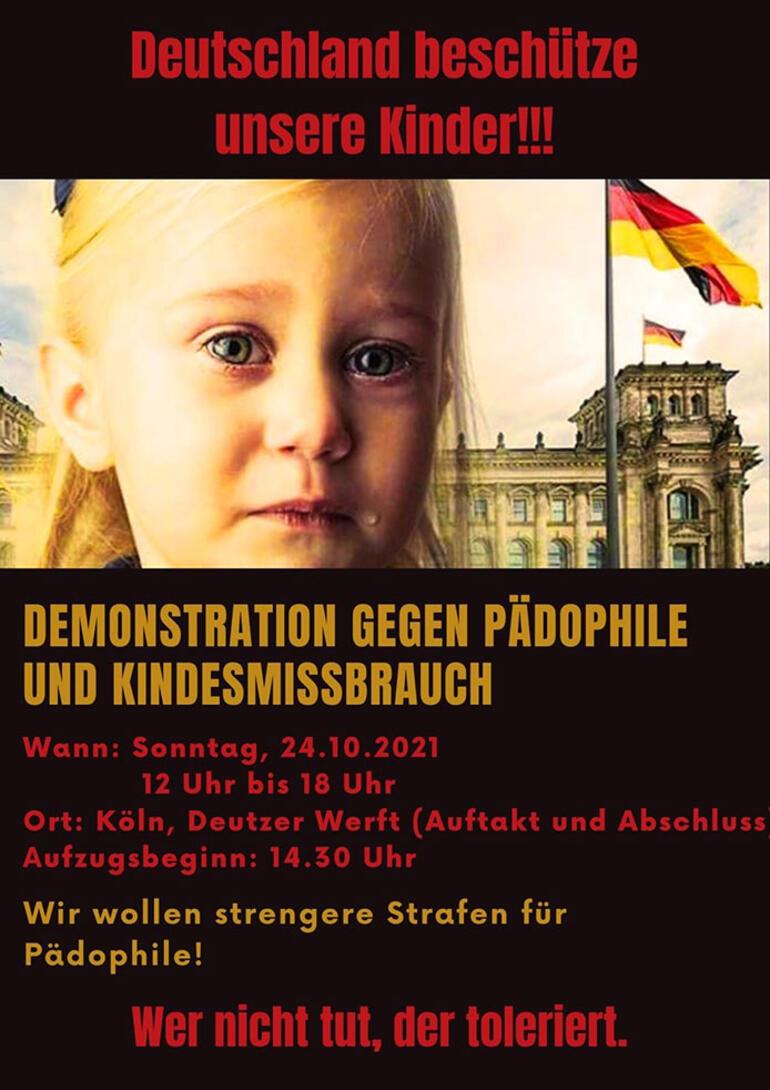 Bu pazar Köln’de pedofili ve çocuk istismarı protestosu var
