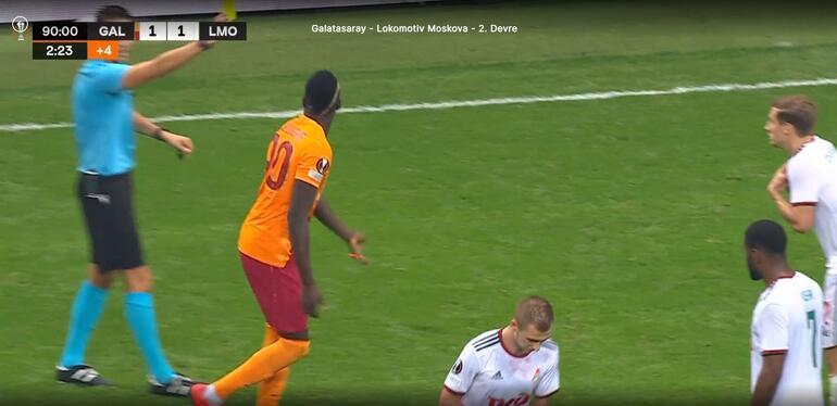 Son dakika: Galatasaray - Lokomotiv Moskova maçında çift sarı kart vakası Kural hatası var mı Maç tekrar edilecek mi