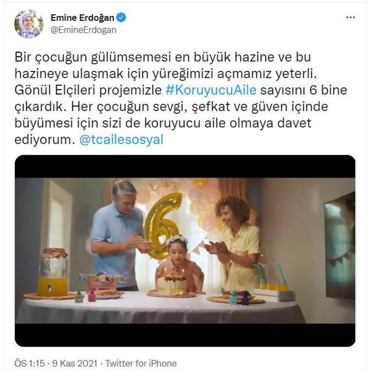 Emine Erdoğan'dan koruyucu aile olma çağrısı - Son Dakika Flaş Haberler