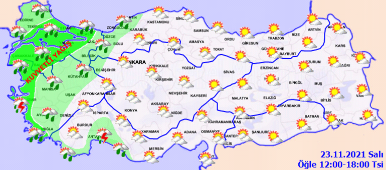 Son dakika: Meteorolojiden yeni hava durumu raporu İl il sıralandı: Kuvvetli olacak