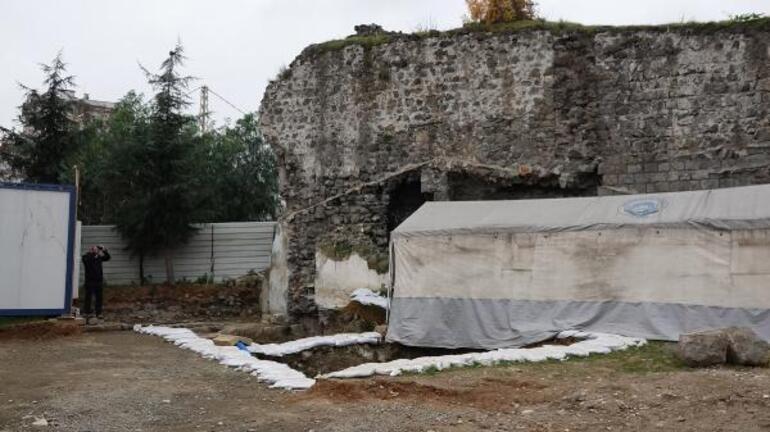 Trabzonda sur kazılarında tarih fışkırıyor