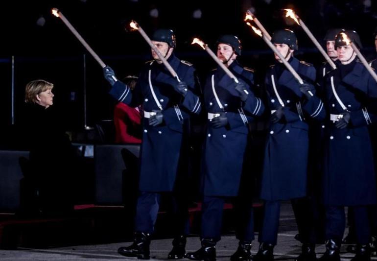 German army farewell ceremony for Merkel