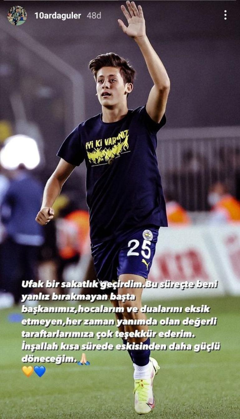 Son Dakika: Fenerbahçeye Arda Gülerden kötü haber