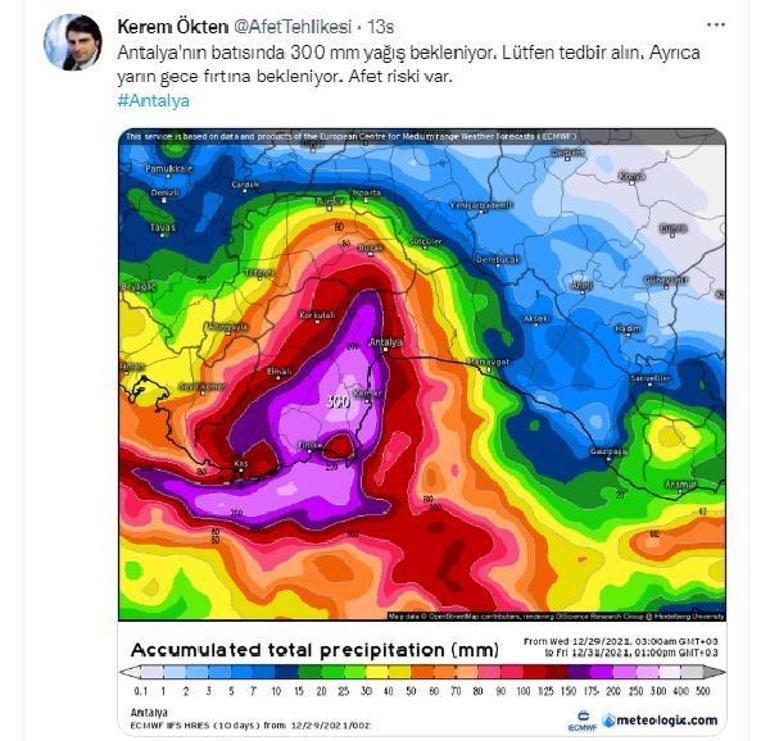 Son dakika... Meteorolojiden kırmızı uyarı Bir bölge alarmda: Aşırı yağış geliyor... Okullar tatil edildi