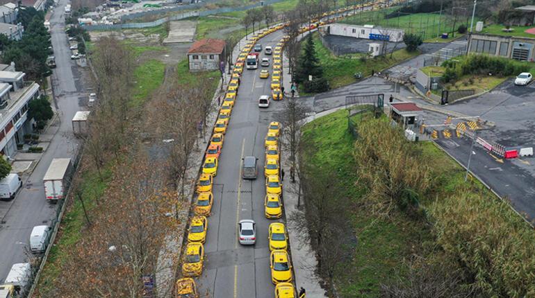 İstanbulda taksimetre güncelleme kuyruğu 7 kilometreye ulaştı