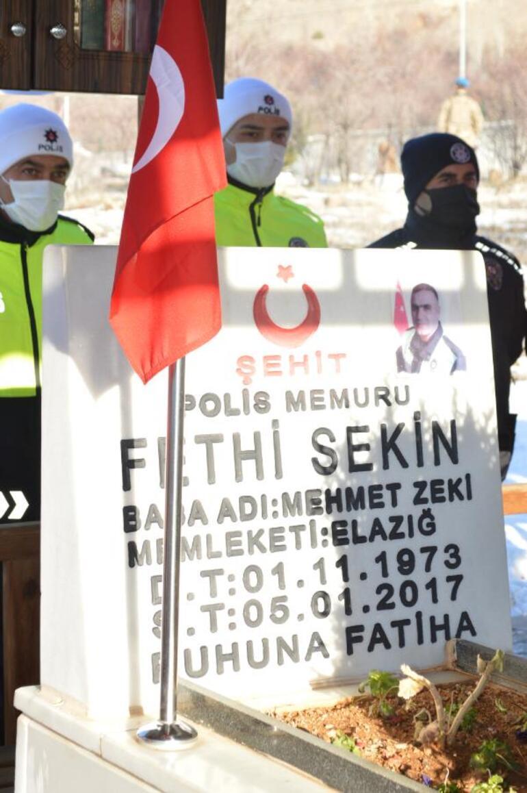 Şehit polis memuru Fethi Sekin mezarı başında anıldı