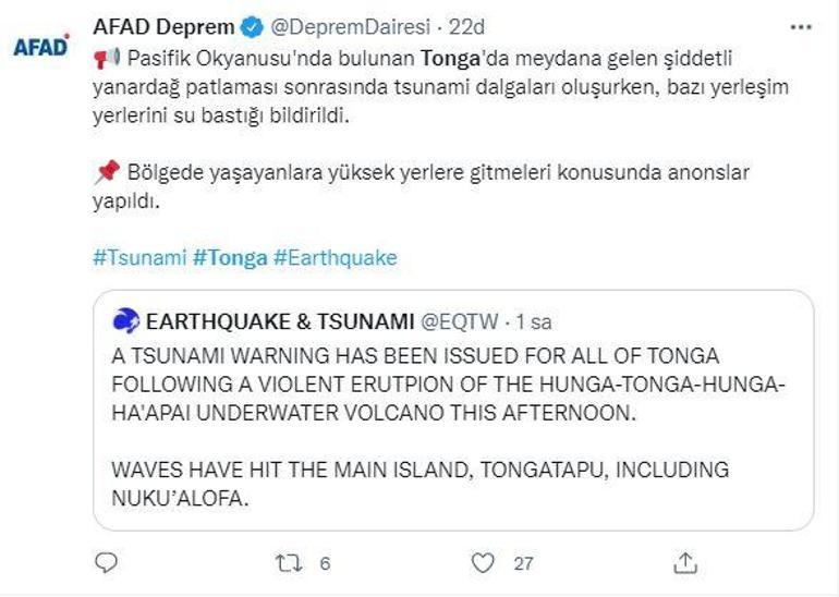 Son dakika: Tongada ikinci yanardağ patlaması Dev tsunami oluştu...