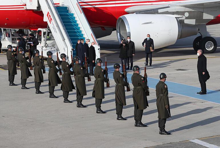 Cumhurbaşkanı Erdoğan, Arnavutlukta... Yılın ilk yurt dışı ziyareti