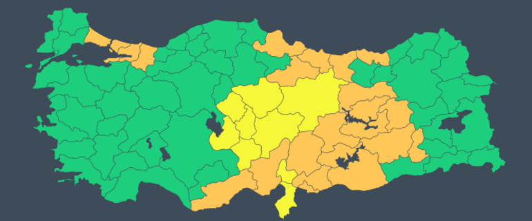 Last minutes: Heavy snowfall does not leave Turkey Alarm in 32 cities... TAG Highway is closed to transportation