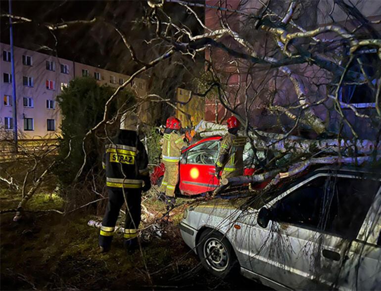Polonyada fırtına: 1 milyona yakın ev elektriksiz kaldı, 1 kişi öldü