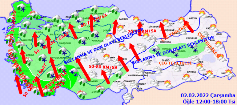 Son dakika: Meteorolojiden yeni hava durumu uyarısı... 56 kent alarmda: İstanbul için saat verildi