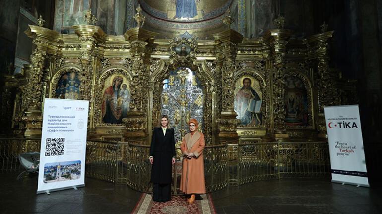 Emine Erdoğandan UNESCO Dünya Mirası Listesi’ndeki katedrale ziyaret