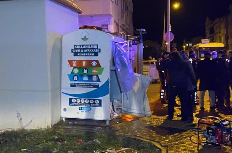 Korkunç olay Kullanılmış giysi kutusundan eşya almak isterken feci şekilde can verdi