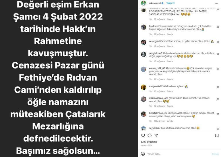 Ekolojik yaşam uzmanı Erkan Şamcı hayatını kaybetti