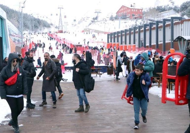 Palandökende sömestir tatilinin son günlerinde yoğunluk