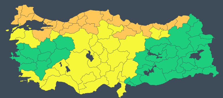 Son dakika... Meteorolojiden yeni hava durumu raporu 50 kent alarmda: Sıcaklıklar düşüyor