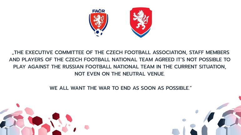 Çekya Futbol Federasyonu'ndan Rusya kararı!