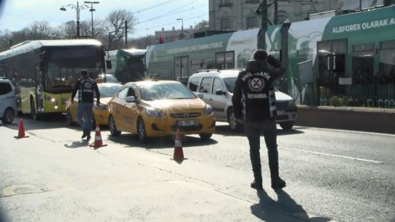 Sirkeciden Galataya 100 TL istedi Ekipler yakaladı, taksiciye ceza kesildi