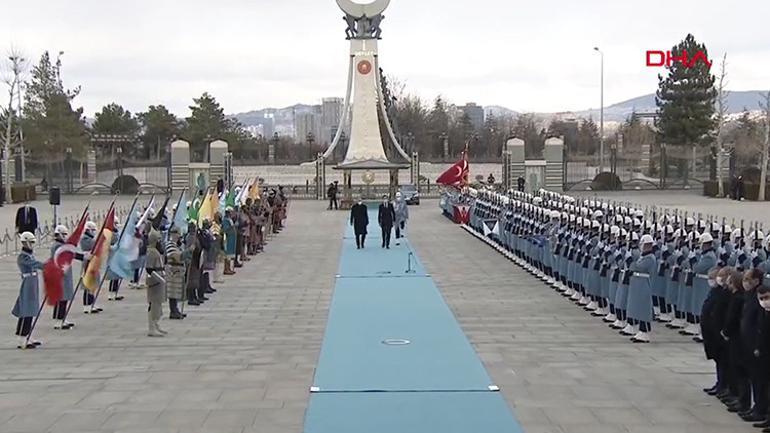 Son dakika: Hollanda Başbakanı Ankarada Cumhurbaşkanı Erdoğan resmi törenle karşıladı